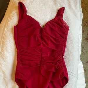 Red Chiara Boni La Petite Robe bathing suit